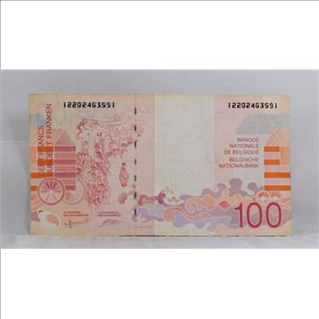 1995 Belgium 100 Francs Bank Note