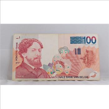 1995 Belgium 100 Francs Bank Note