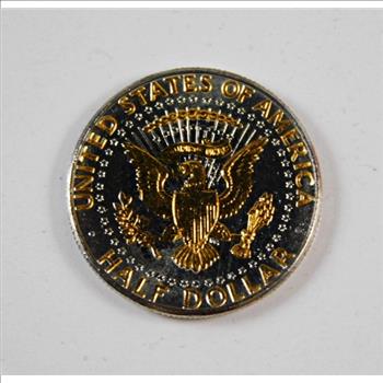 1995-P Platinum and Gold Highlighted Kennedy Half Dollar