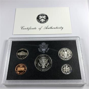 1996 United States Mint Silver Proof Set Including 3 Silver Coins In Govt Packaging