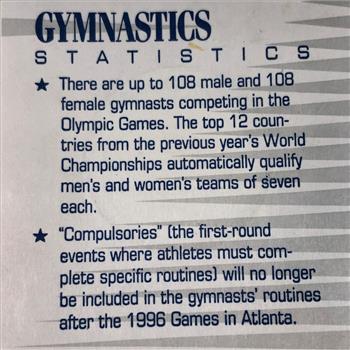 1996 USA Olympic Sports Medallion*Gymnastics*1.5