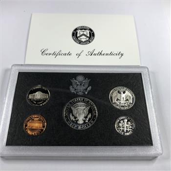 1997 United States Mint Silver Proof Set Including 3 Silver Coins In Govt Packaging