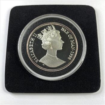 1998 Isle of Man Proof Silver 1 Crown Birman Cat Commemorative Coin*In Protective Capsule