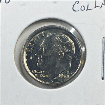 1998 P Broadstruck Dime *High Grade Error Coin