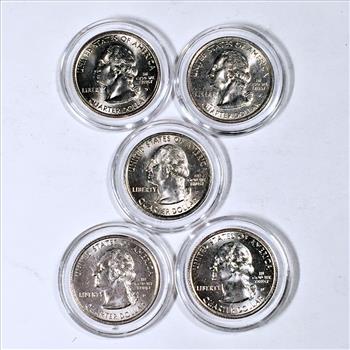 1999 Colorized State Commemorative Washington Quarters*Full Color Reverse