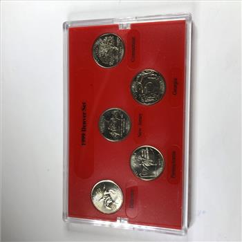 1999 Denver Mint Edition State Quarter Collection*Five Uncirculated Quarters in Custom Holder