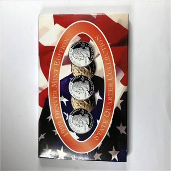 1999 Denver Mint Edition State Quarter Collection*Five Uncirculated Quarters in Custom Holder
