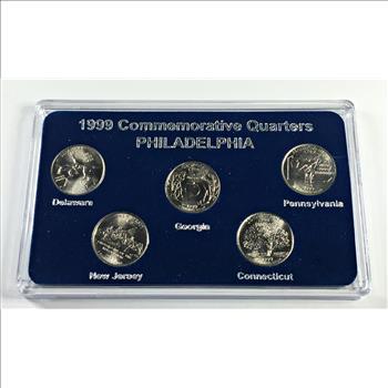 1999 Philadelphia Mint Commemorative State Quarters*Uncirculated in Custom Holder
