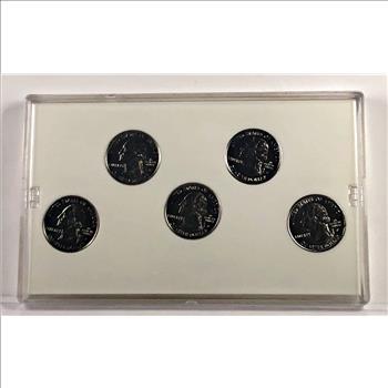 1999 Platinum Edition Platinum Layered State Quarters Brilliant Uncirculated Set