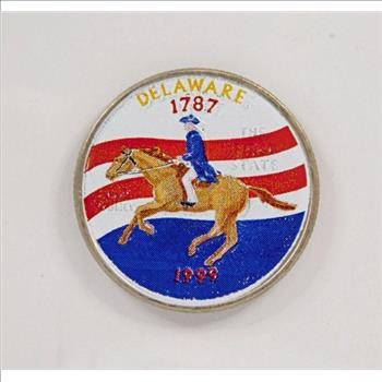 1999-D Colorized Delaware Commemorative State Quarter