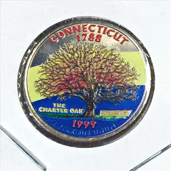 1999-P Colorized Connecticut Commemorative State Quarter*High Grade