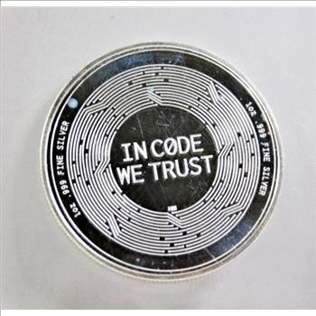 1oz .999 Fine Silver DogeCoin*In Code We Trust