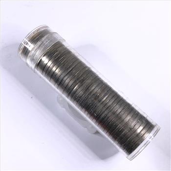 $2 Tube of Jefferson Nickels*Tube is Marked 1958-P*We Have Not Researched This Tube