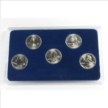 2000 Commemorative State Quarters*Philadelphia Mint*Custom Holder and Box