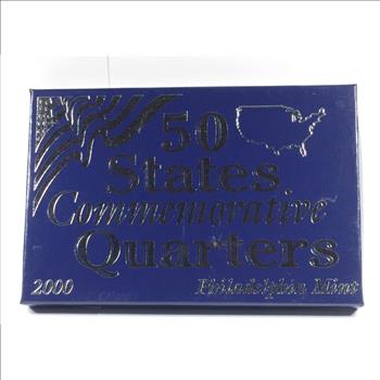 2000 Commemorative State Quarters*Philadelphia Mint*Custom Holder and Box