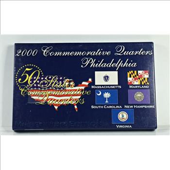 2000 Statehood Commemorative Quarters Collection*In Custom Holder*Philadelphia Mint