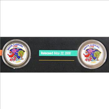 2000-P & D Colorized South Carolina State Commemorative Quarters*On 6.5