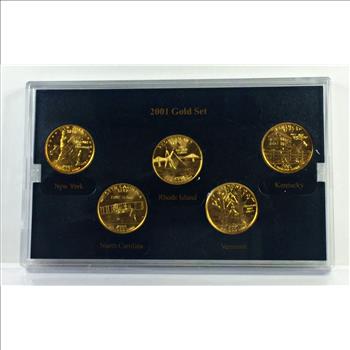 2001 24K Gold Layered Edition of the US State Quarter Collection*In Original Packaging