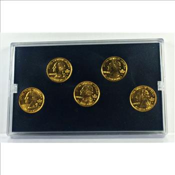 2001 24K Gold Layered Edition of the US State Quarter Collection*In Original Packaging