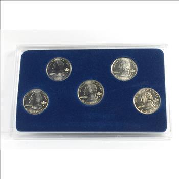 2001 Commemorative State Quarters*Philadelphia Mint*Custom Holder and Box