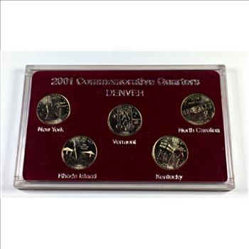 2001 Denver Mint Commemorative Quarters*Uncirculated in Original Custom Holder