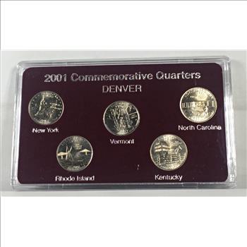 2001 Denver Mint Commemorative State Quarters*In Custom Holder and Gift Box