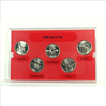 2001 Denver Mint Edition State Quarter Collection*In Custom Holder & Original Packaging