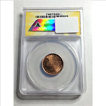 2001 MS64 RED Broadstruck Cents Anacs Error Coin