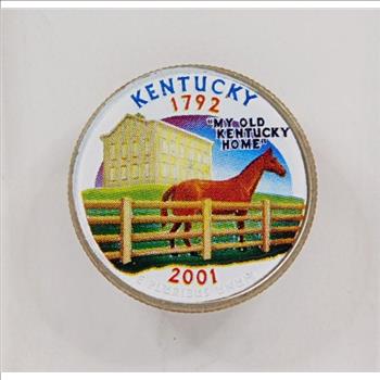 2001-P Colorized Kentucky Commemorative State Quarter