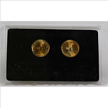 2001-P & D Sacagawea Dollars*Uncirculated in Protective Display Case