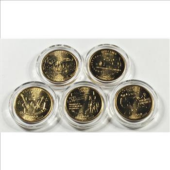 2002 24K Gold Layered Commemorative State Quarters*High Grade*In Protective Capsules
