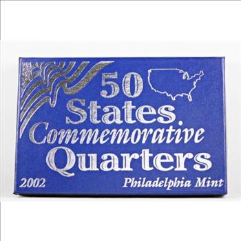 2002 Commemorative State Quarters*Philadelphia Mint*Custom Holder and Box