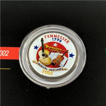 2002 Tennessee Colorized Quarter P&D Mint Mark Sets in High Grade Uncirculated Condition