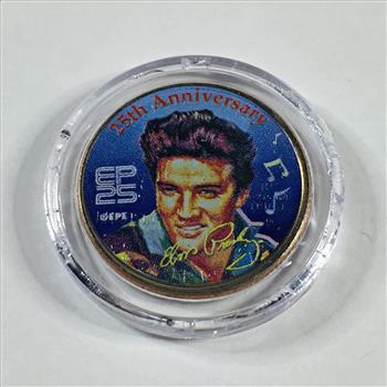 2002 Tennessee Commemorative Quarter with Colorized Elvis Presley 25th Anniversary*In Protective Capsule