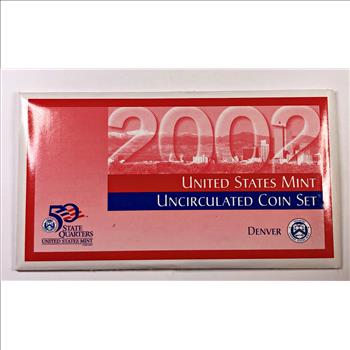 2002 US Mint Uncirculated Coin Set*Denver Mint*Includes Commemorative Quarters*In Original US Mint Packaging