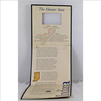 2002-P & D Indiana Commemorative Quarters*In Tri-fold Story Board*Uncirculated Quarters