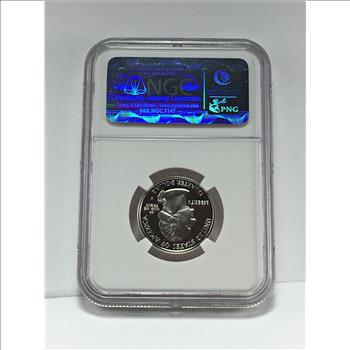 2002-S Proof Silver Indiana State Commemorative Washington Quarter*Graded PF69 ULTRA CAMEO by NGC