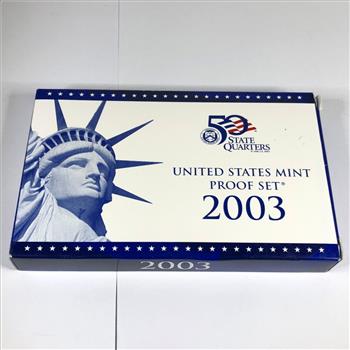 2003 United States Mint Proof Set*Includes 2003 Commemorative Quarters*In Original US Mint Packaging