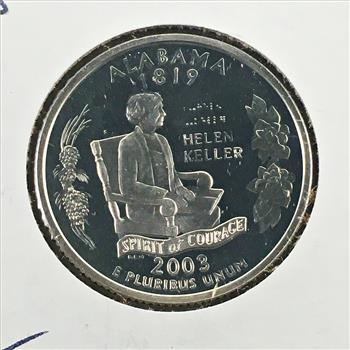 2003-S Silver Proof Alabama Commemorative Quarter*DCAM