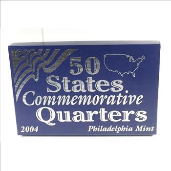 2004 Commemorative State Quarters*Philadelphia Mint*Custom Holder and Box