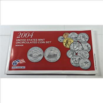2004 United States Mint Uncirculated Coin Set*Denver*Includes Commemorative Quarters*Original US mint Packaging