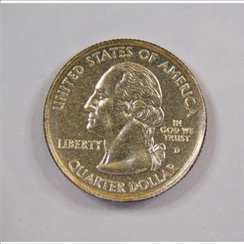 2004-D Enhanced Silver with 24K Gold Highlights Wisconsin Commemorative Quarter