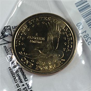 2004-D Sacagawea Commemorative Dollar*Graded Uncirculated 60 by Littleton Coin Co.