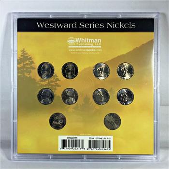 2004-P & D*2005-P & D Westward Series Nickels*10 Uncirculated Nickels in Custom Holder and Cover Box