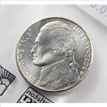 2004-P Jefferson Peace Commemorative Nickel*Graded Uncirculated 60 by Littleton Coin Company