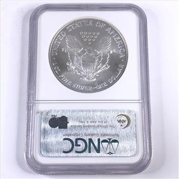 2007 American Silver Eagle*Graded MS69 by NGC*One Troy Ounce .999 Fine Silver
