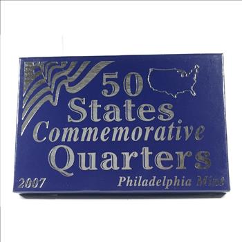 2007 Commemorative State Quarters*Philadelphia Mint*Custom Holder and Box
