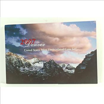 2007 Denver US Mint Uncirculated Coin Set* Includes Presidential Commemorative Dollars & Commemorative States Quarters