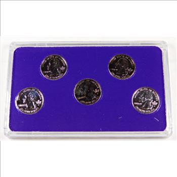 2007 Platinum Edition of the Commemorative States Quarters*Pure Platinum Layered*In Original Box with COA