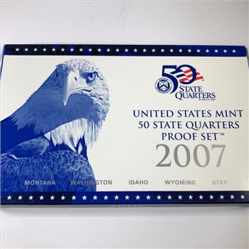 2007 Proof State Quarters Set in Original Government Packaging